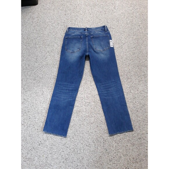 28 Buckle Vervet 90's Midrise Crop Straight Leg Raw Hem - Picture 5 of 8